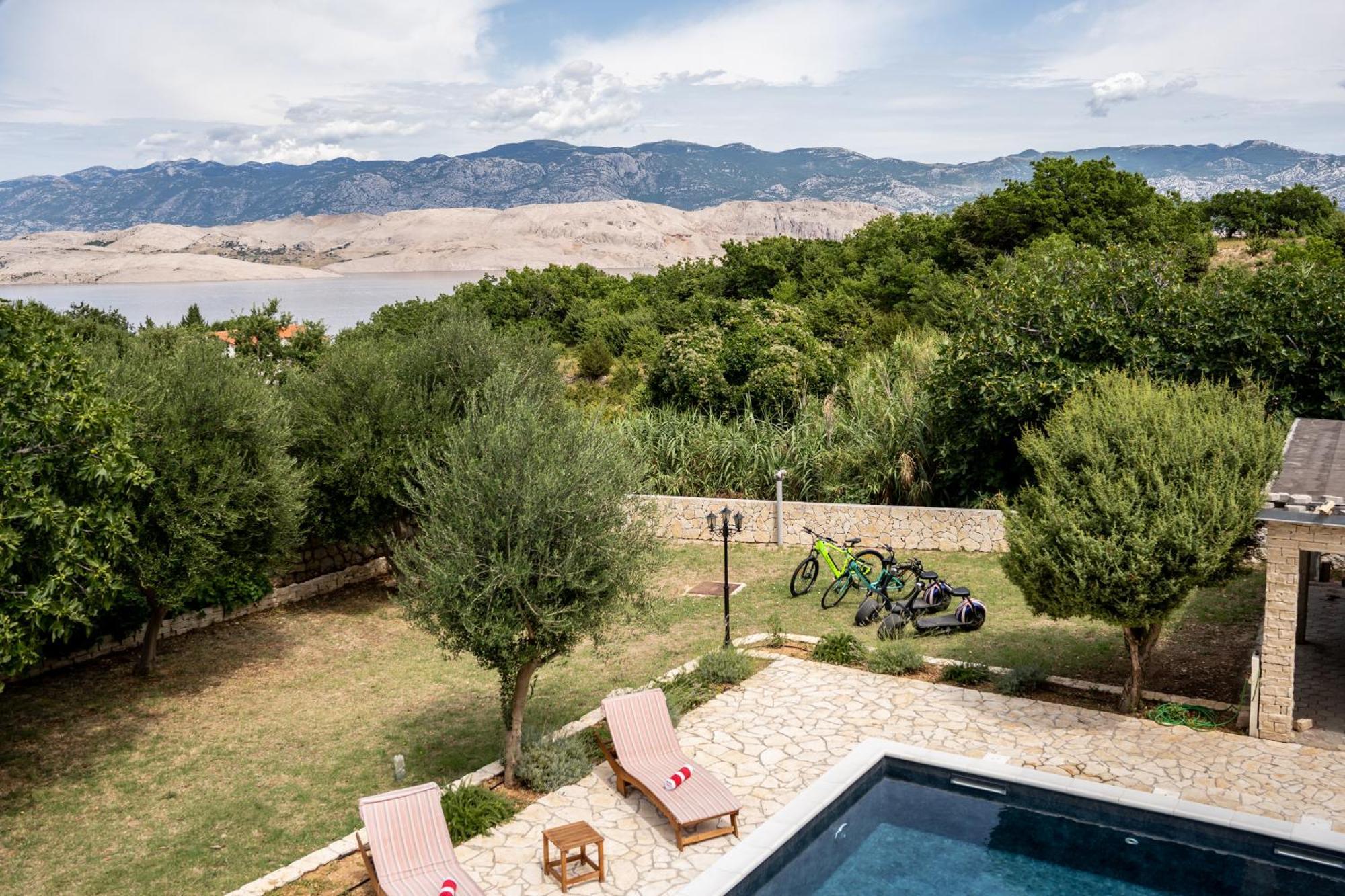 Villa Pag Dubrava Relax With Pool Bosana Экстерьер фото