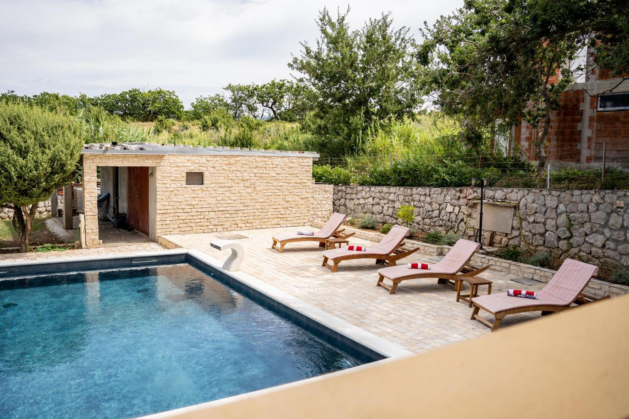 Villa Pag Dubrava Relax With Pool Bosana Экстерьер фото